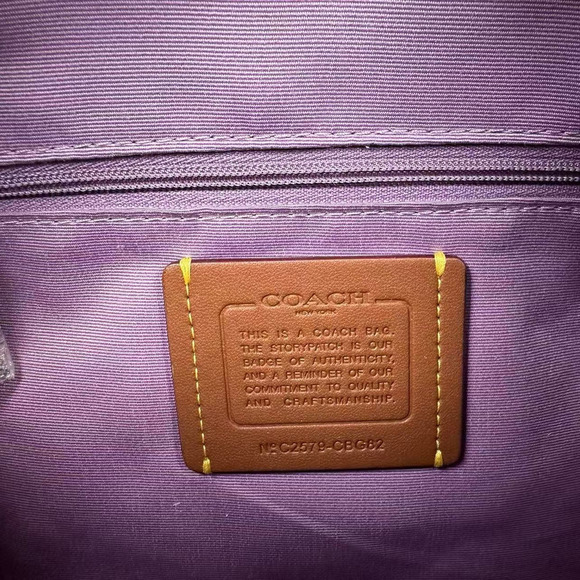 COACH Rowan Satchel Crossbody Bag Floral Print In leather/Ivory Multi CBG82 NWT - Picture 8 of 11